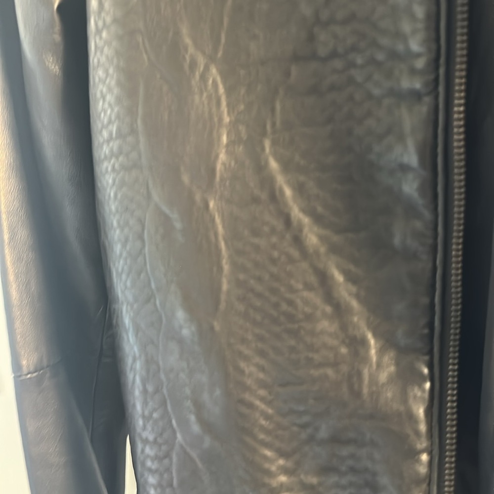 Joe's Jeans Black Faux Leather Jacket - Picture 8 of 10